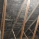 House rafters after polar blast has Professional removed spray foam insulation