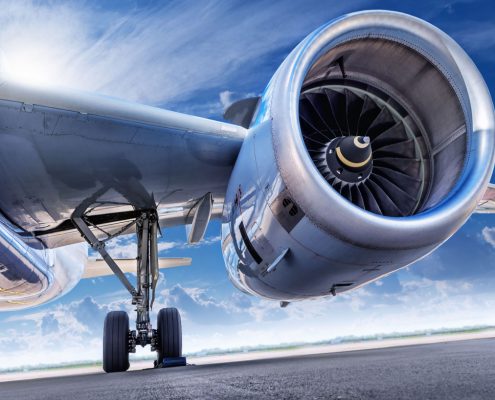 Plane engine dustless blasting in the aerospace industry