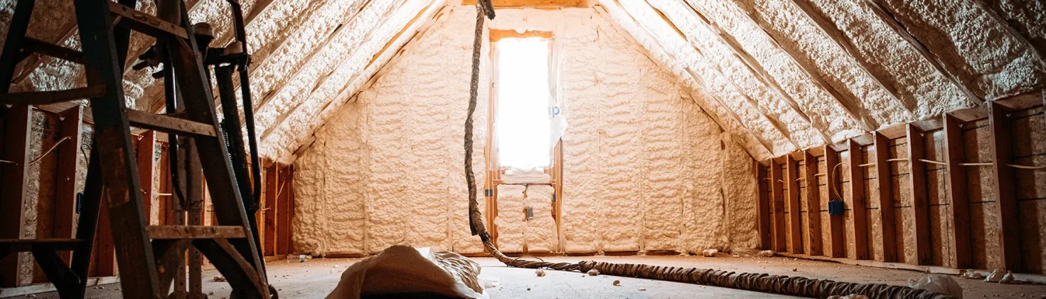 Loft filled with potentially problematic spray foam we specialise in removal of spray foam